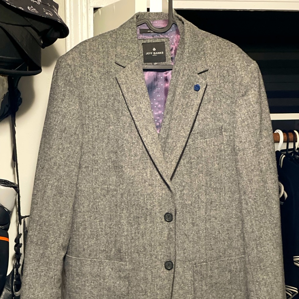 Jeff Banks Suit Jacket & Waistcoat